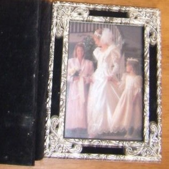 Vintage Silver Black Wedding Photo Album